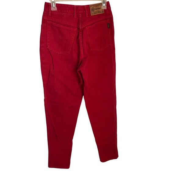 Ivy Brown Red Vintage Jeans Mom Jeans Hi Rise Tapered size 8 - Picture 7 of 9